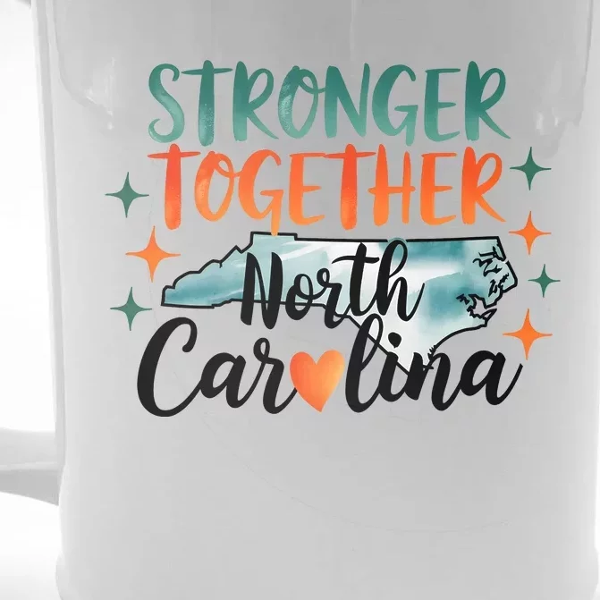 Stronger Together North Carolina Strong Supporter Front & Back Beer Stein