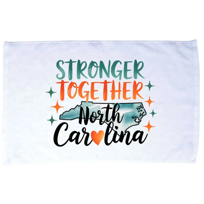 Stronger Together North Carolina Strong Supporter Microfiber Hand Towel