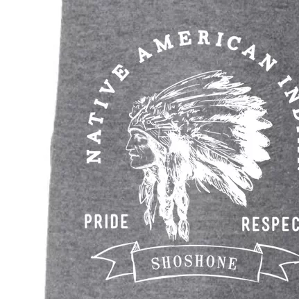 Shoshone Tribe Native American Indian Pride Respect Honor Cool Gift Doggie 3-End Fleece Hoodie