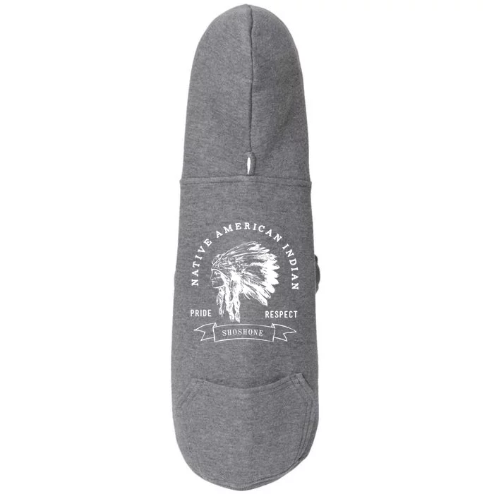 Shoshone Tribe Native American Indian Pride Respect Honor Cool Gift Doggie 3-End Fleece Hoodie