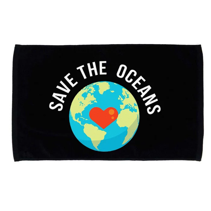 Save The OceansWorld Earth Day Gift Microfiber Hand Towel