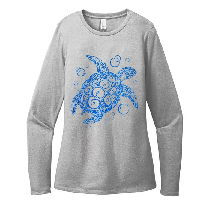 Sea Turtle Ocean Animals Womens CVC Long Sleeve Shirt