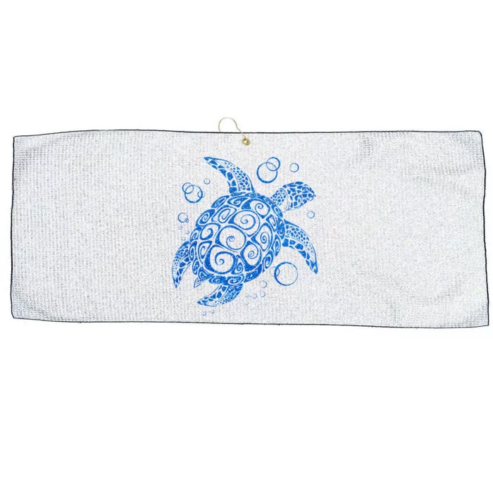 Sea Turtle Ocean Animals Large Microfiber Waffle Golf Towel