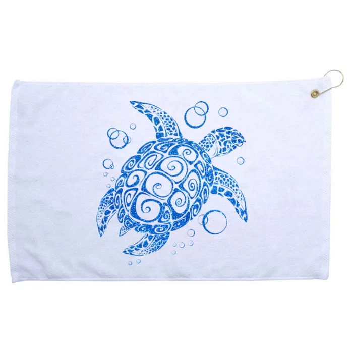 Sea Turtle Ocean Animals Grommeted Golf Towel