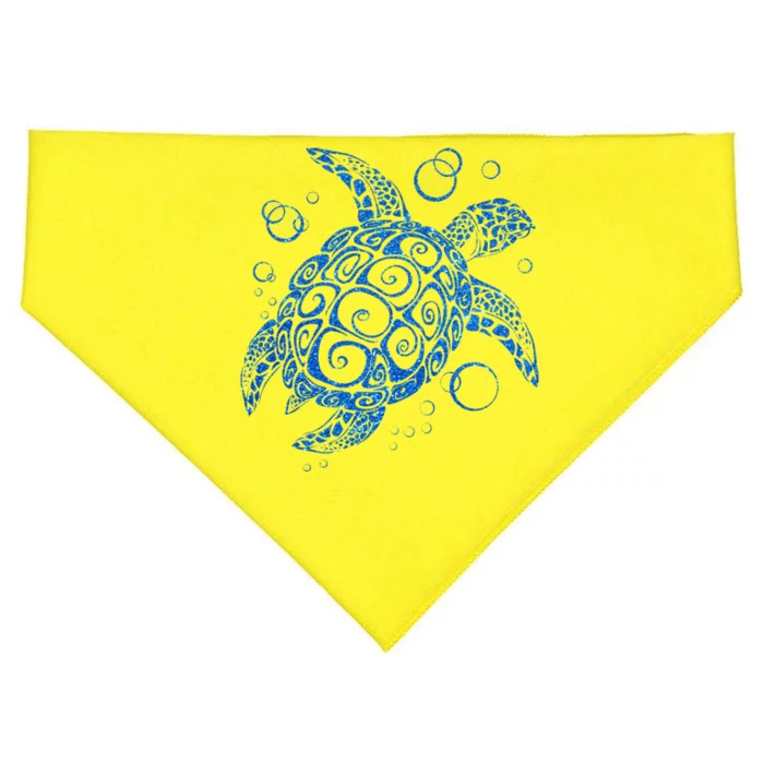 Sea Turtle Ocean Animals USA-Made Doggie Bandana