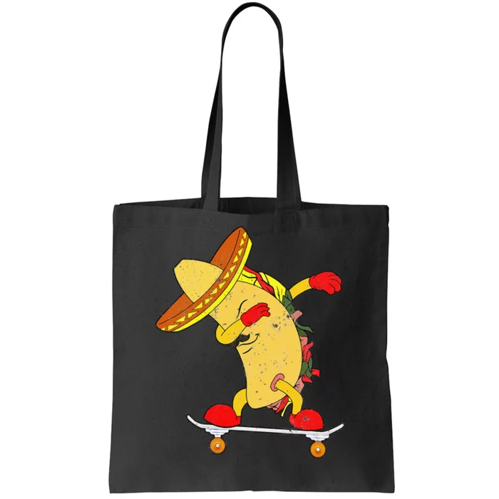 Skateboarding Taco on Skateboard Gift for Skater Tote Bag