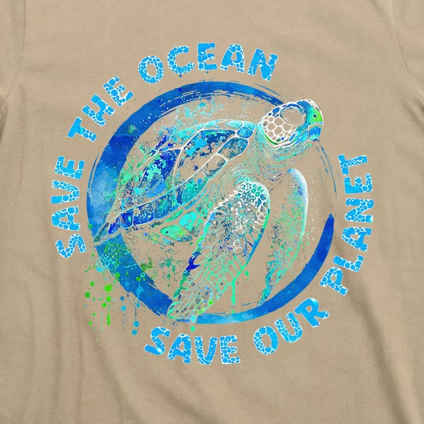 Save The Ocean Earth Day Nature Lover Turtle T-Shirt