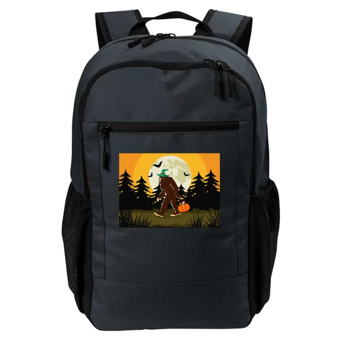 Sasquatch Trick Or Treating Funny Halloween Bigfoot Daily Commute Backpack