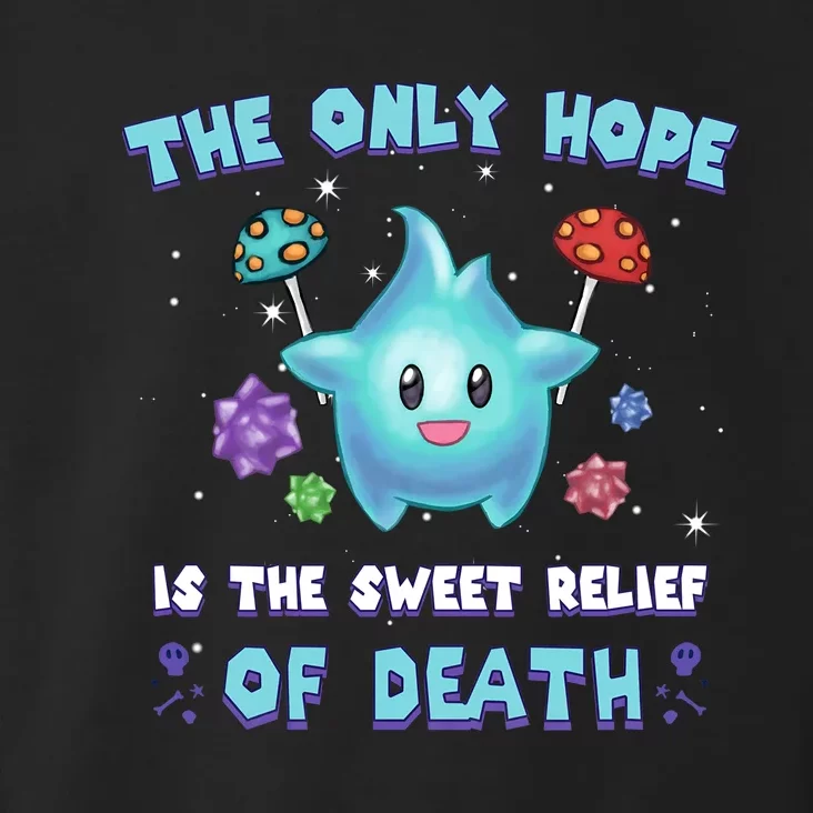 Star The Only Hope Is The Sweet Relief Of Death Luma Star Toddler Hoodie