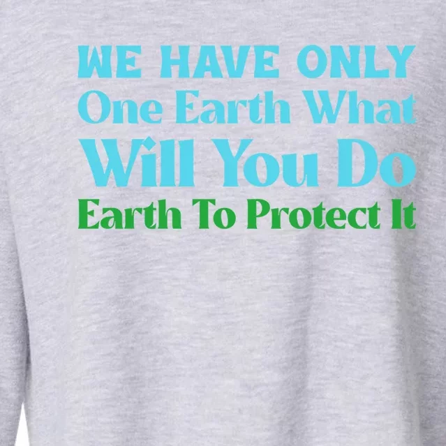 Save The Oceans Marine Life For Environtal Awareness Gift Cropped Pullover Crew