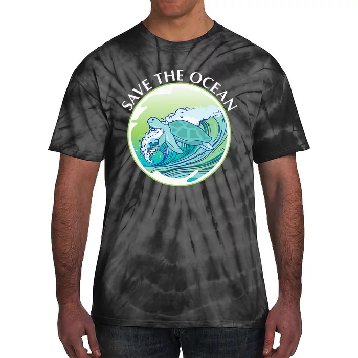 Save The Ocean Marine Biology Biologist Sea Turtle Lover Tie-Dye T-Shirt