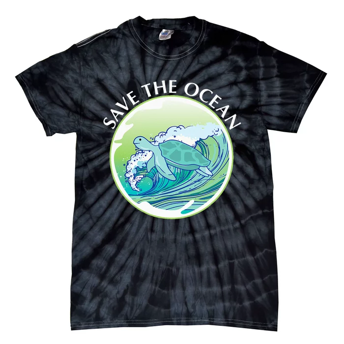 Save The Ocean Marine Biology Biologist Sea Turtle Lover Tie-Dye T-Shirt