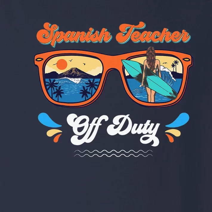 Spanish Teacher Off Duty Sunglasses Summer Toddler Long Sleeve Shirt