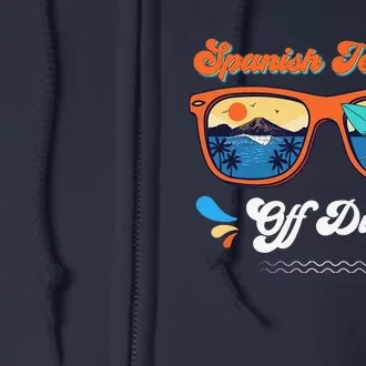 Spanish Teacher Off Duty Sunglasses Summer Full Zip Hoodie