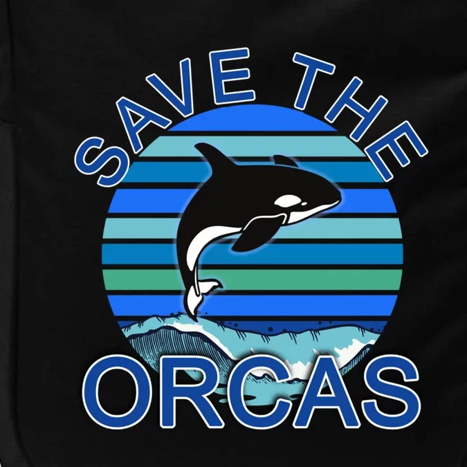 Save The Orcas Save The Whales Ocean Blue Cute Gift Impact Tech Backpack