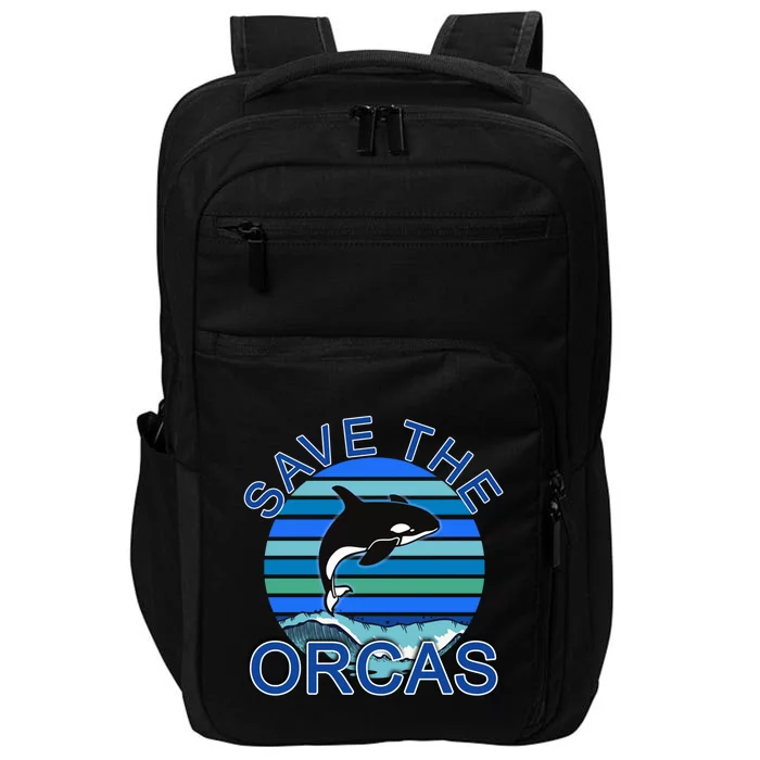 Save The Orcas Save The Whales Ocean Blue Cute Gift Impact Tech Backpack