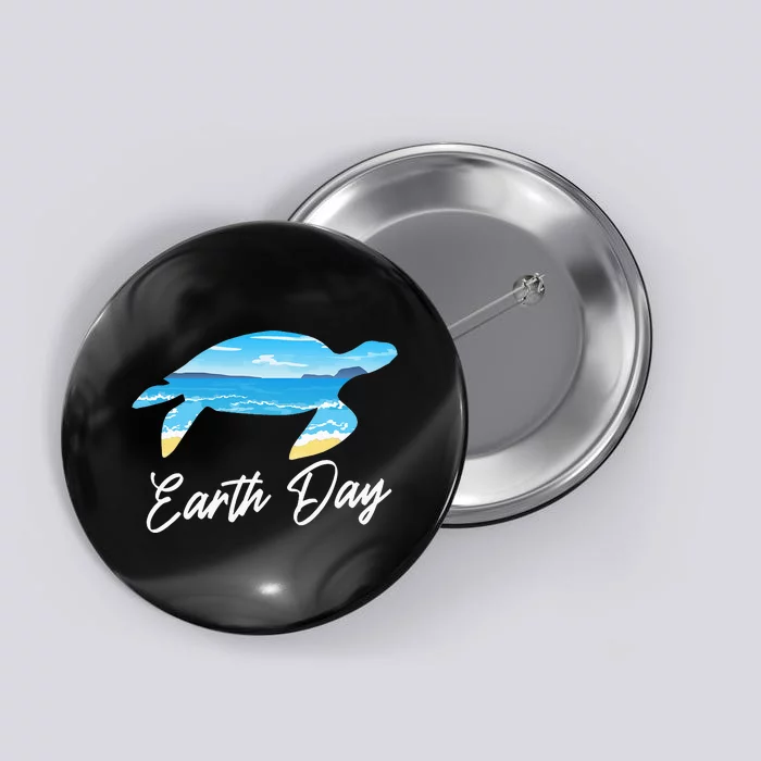 Sea Turtle Ocean Earth Day Save The Animal Environmentalist Button