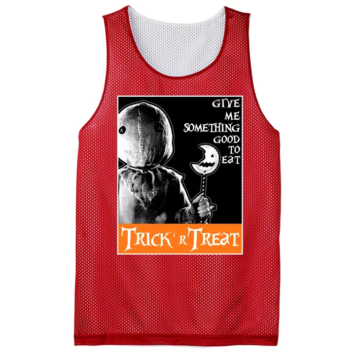 Sam Trick Or Treat Give Me Something Good To Eat Halloween Horror Mesh Reversible Basketball Jersey Tank