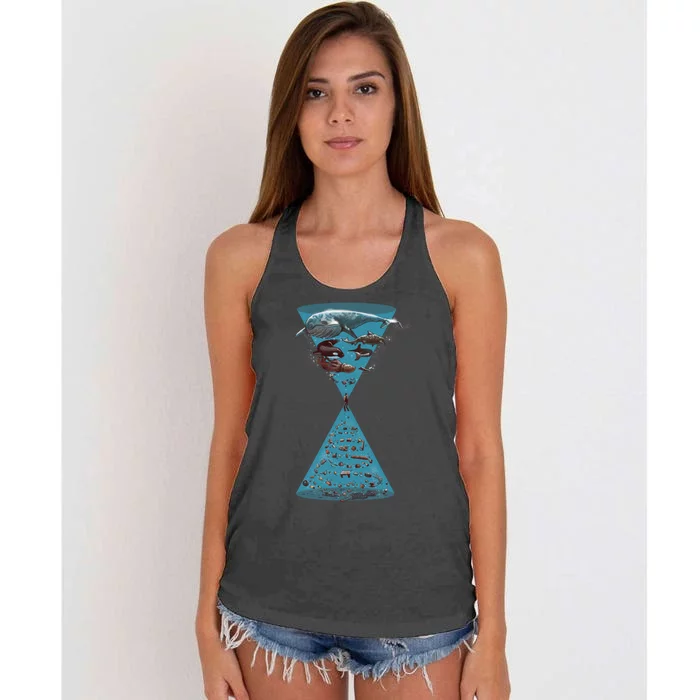 Save The Oceans Women's Knotted Racerback Tank