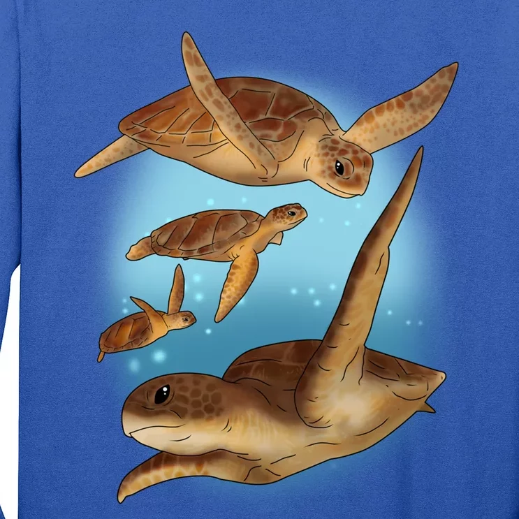 Sea Turtle Ocean Skip A Straw Save A Turtle Gift Long Sleeve Shirt