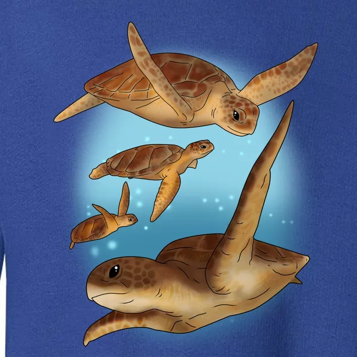 Sea Turtle Ocean Skip A Straw Save A Turtle Gift Toddler Sweatshirt