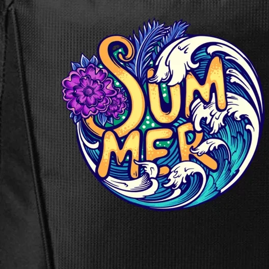 Summer Tropical Ocean Wave City Backpack