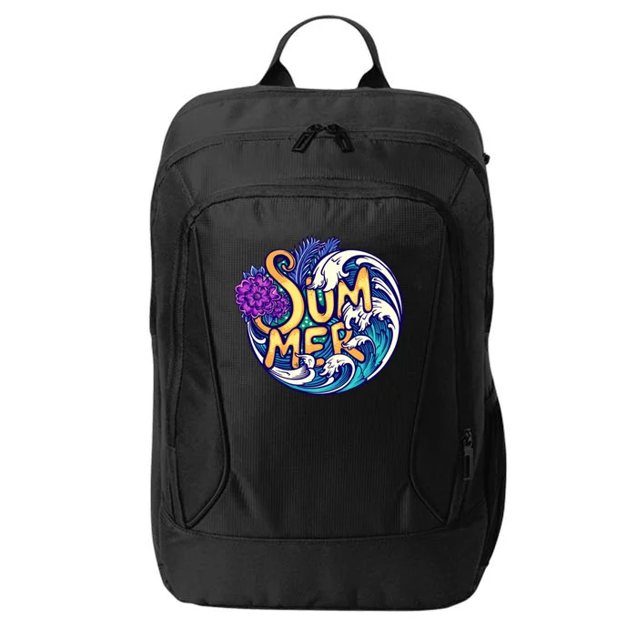 Summer Tropical Ocean Wave City Backpack