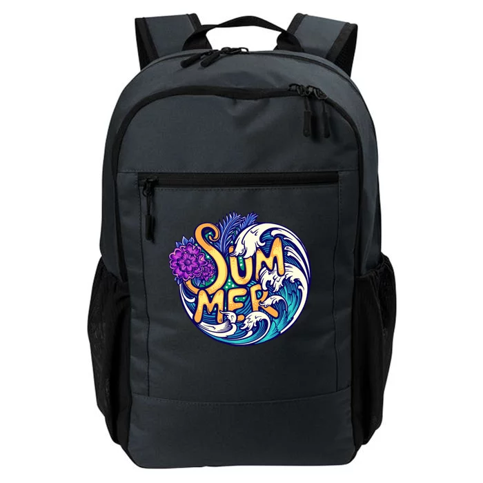 Summer Tropical Ocean Wave Daily Commute Backpack