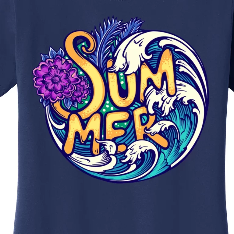 Summer Tropical Ocean Wave Women's T-Shirt