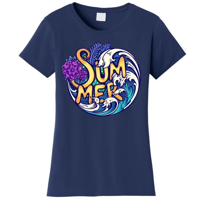 Summer Tropical Ocean Wave Women's T-Shirt