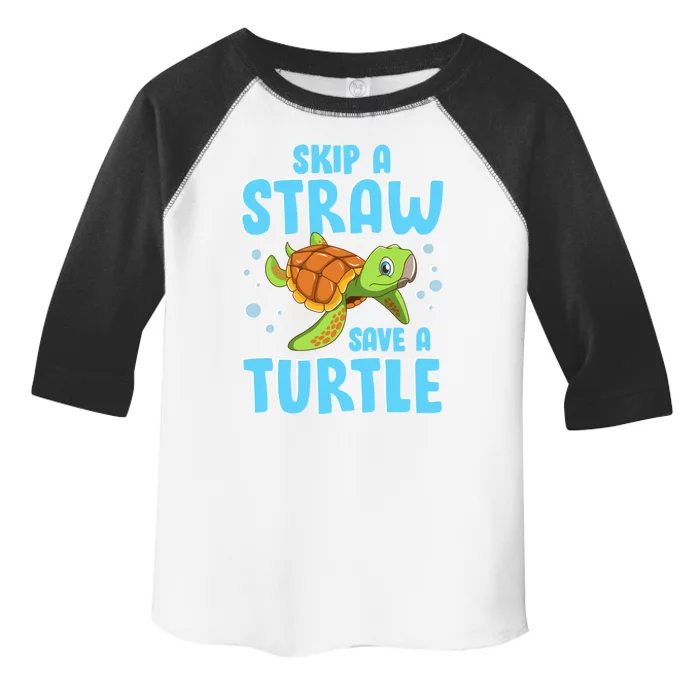 Sea Turtles Ocean Skip A Straw Save A Turtle Marine Biology Cool Gift Toddler Fine Jersey T-Shirt