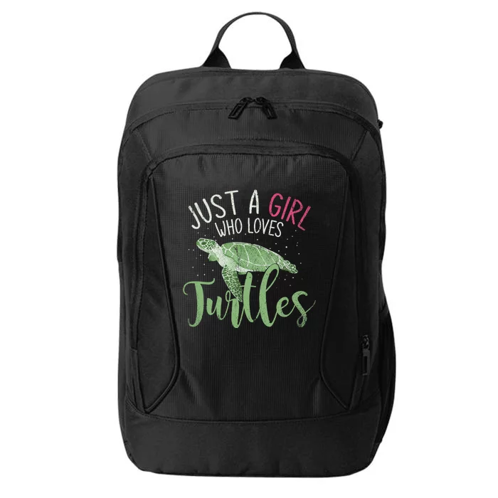 Sea Turtle Ocean Animal Wo Girl Gift Turtle City Backpack