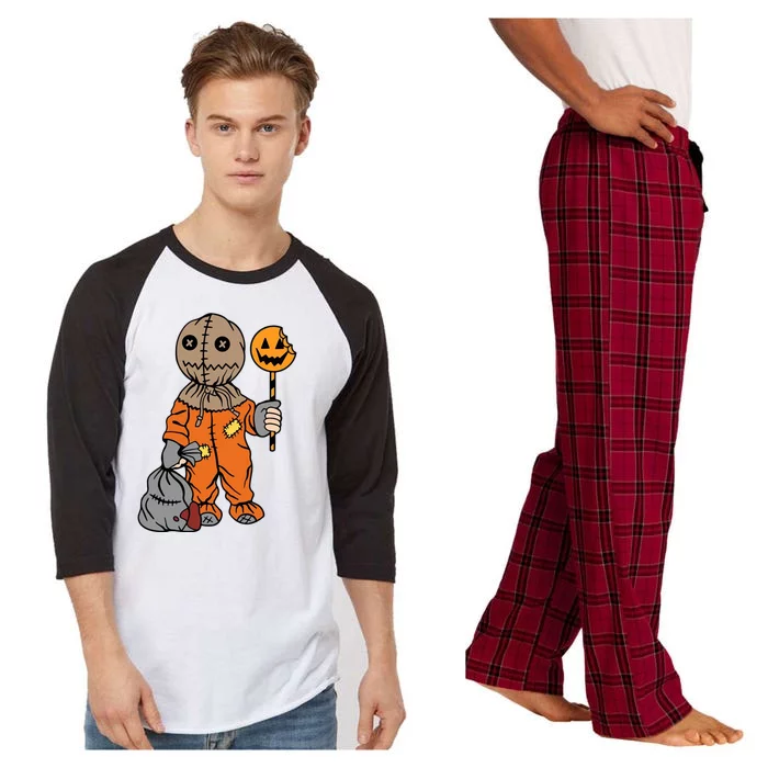 Sam Treat Or Trick Halloween Raglan Sleeve Pajama Set