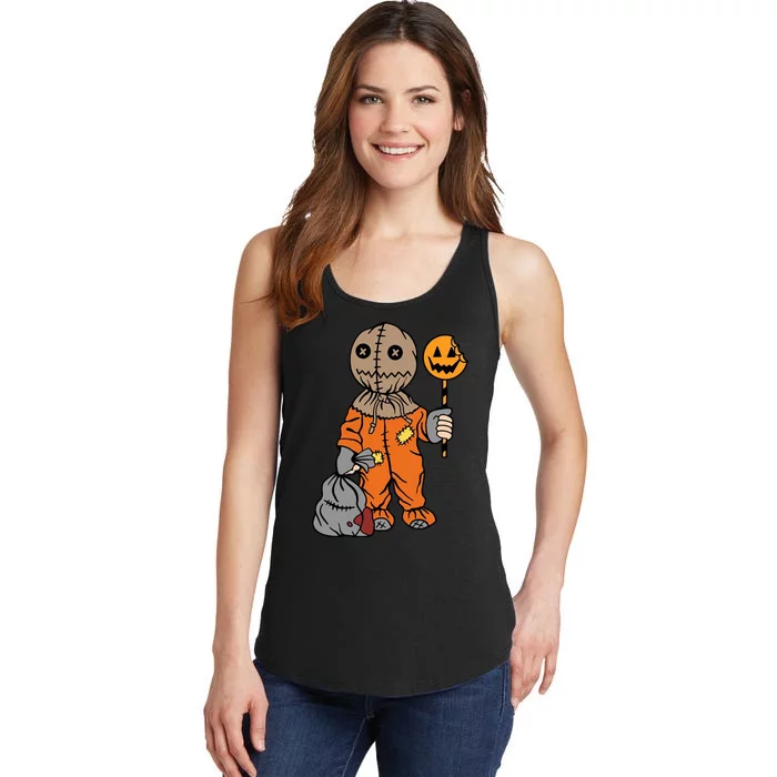 Sam Treat Or Trick Halloween Ladies Essential Tank