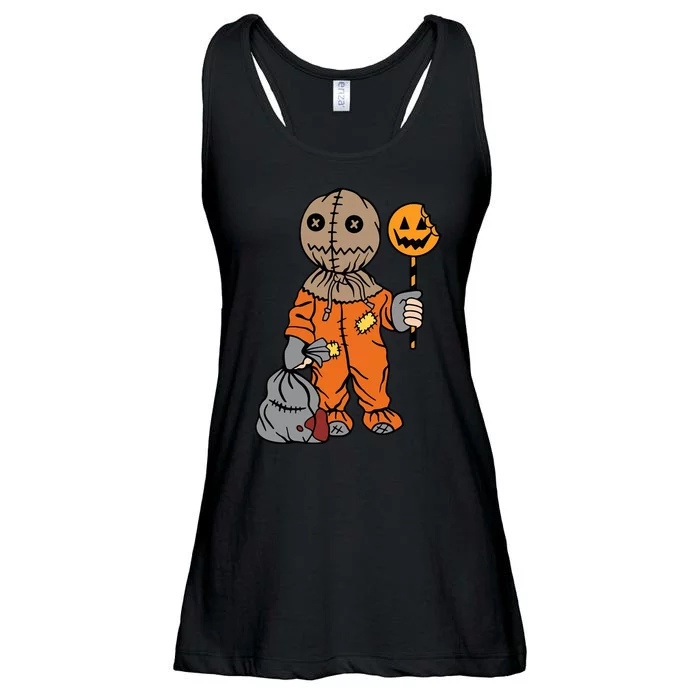 Sam Treat Or Trick Halloween Ladies Essential Flowy Tank