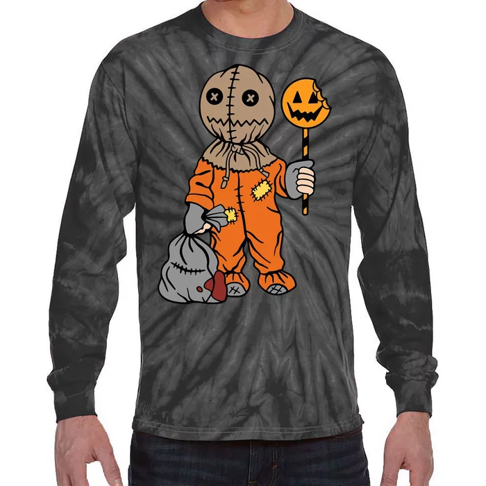 Sam Treat Or Trick Halloween Tie-Dye Long Sleeve Shirt