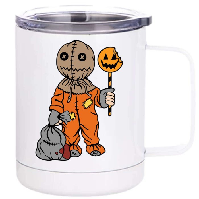 Sam Treat Or Trick Halloween Front & Back 12oz Stainless Steel Tumbler Cup