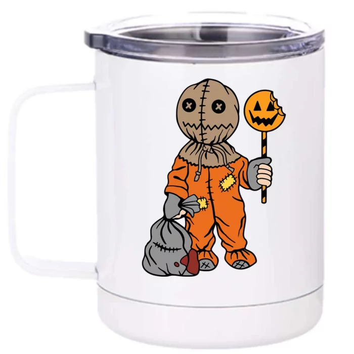 Sam Treat Or Trick Halloween Front & Back 12oz Stainless Steel Tumbler Cup