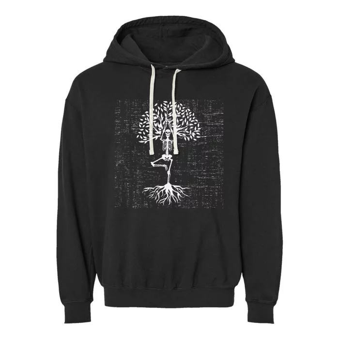 Skeleton Tree Of LIfe Garment-Dyed Fleece Hoodie