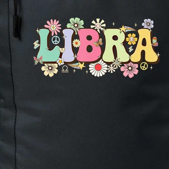 September To October Birthday Groovy Retro Libra Zodiac Sign Gift Daily Commute Backpack