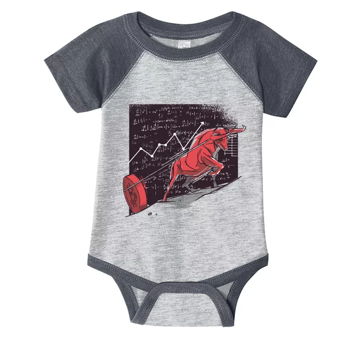 Stock Market Bitcoin Bull Infant Baby Jersey Bodysuit