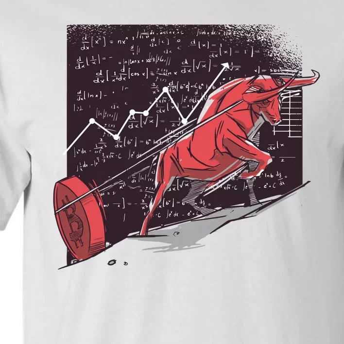 Stock Market Bitcoin Bull Tall T-Shirt