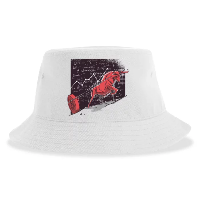 Stock Market Bitcoin Bull Sustainable Bucket Hat