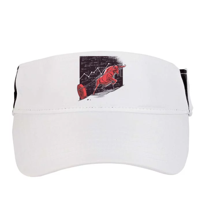 Stock Market Bitcoin Bull Adult Drive Performance Visor