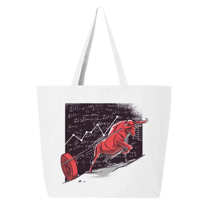 Stock Market Bitcoin Bull 25L Jumbo Tote