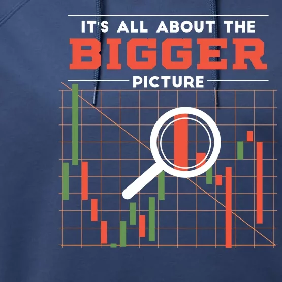 Stock Market Graph Bigger Picture Performance Fleece Hoodie