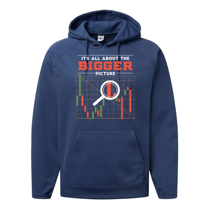 Stock Market Graph Bigger Picture Performance Fleece Hoodie