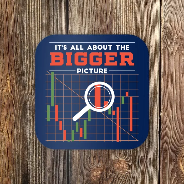 Stock Market Graph Bigger Picture Coaster