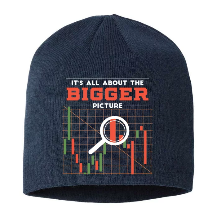 Stock Market Graph Bigger Picture 8 1/2in Sustainable Knit Beanie