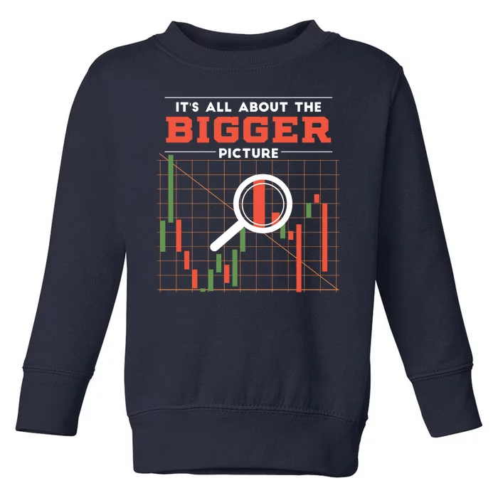 Stock Market Graph Bigger Picture Toddler Sweatshirt